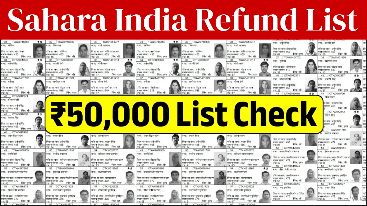 Sahara India Refund List 2025